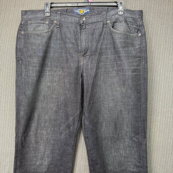 Lucky Brand Mens Size 40x30 Black Straight-Leg Jeans Classic Denim - Picture 9 of 9